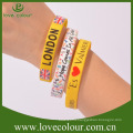 Factory wholesales Multi Color Rubber Souvenir Sport Wristband